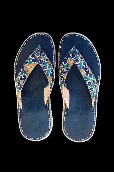 Mule Guebili motif Azul